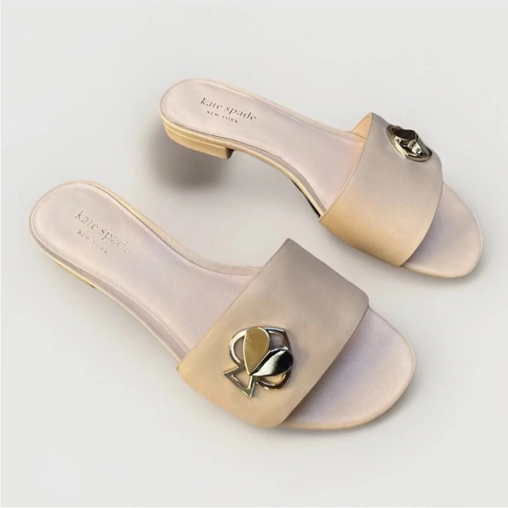 Kate Spade New York Ferry Slide Sandals Leather